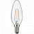 General свеча E14 8W 2700K 2K 35x98 филамент (нитевидная), прозр 649971