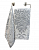 Полотенце махровое "DAMASK" 50х90, пл. 400 гр., 100% хлопок, серый *24*