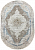 Ковер Полиэстер Calypso 8503_PQ63 L.Grey/Bone овал 1,6*2,3 (3,68 м2)