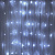 СНОУ БУМ Гирлянда эл. занавес 2х2м, 100LED, 10 нитей, холодный белый, пост.свеч., ПВХ прозрач., 220В