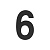 Цифра "6" самоклеящаяся SS304 (50х30) (FUARO) BL черный (46969) (FUARO)