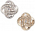 Пуговица MP46 (Gold (золотой), Silver (серебристый), 20L) 12.5мм