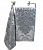 Полотенце махровое "DAMASK" 70х140, пл. 400 гр., 100% хлопок, темно - серый *49*