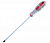 Отвертка BARTEX  SL6x200 мм плоская антискольз двухкомп, Cr-V сталь   K0029N