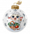 Шар "Барашек с корзинкой", 65 мм, КОЛОМЕЕВ КУ-65-264076