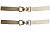 Пряжка GP118 декор. Gold (золотой) / Silver (серебристый) (14мм х 55мм)