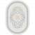 Ковер Califa A5176B/LS4 Beige Coken/L.Bule овал 1,6*2,3 (3,68 м2)