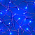 СНОУ БУМ Гирлянда УЛИЧ. эл. вьюн 10м, 80LED, цветной диод/синий, 8 реж., ПВХ прозрачн. 220В (улица)