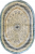 Ковер NEGRO T2923TA_E29 D.BLUE / D.BLUE овал 0,8*1,2 (0,96 м2)