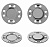 Кнопка MG03 Silver (серебристый) (21 мм) магнитная