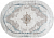Ковер Полиэстер Calypso 8503_PQ63 L.Grey/Bone овал 2*3 (6 м2)