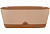 Горшок WOOD 1,7л 250х115х95мм овал. для суккулентов, молочный шоколад/бук (InGreen) Пластик Репаблик