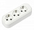 Smartbuy колодка 3 гн. 16А 250В (корпус АБС-пластик, белая, земля) SBE-16-3-00-Z