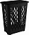Корзина для белья Keeplex Black 37л, откидная крышка, 42,2х29х51,5см, KL180111621 (чёрный)
