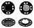 Кнопка MG03 M.Black (матовый черный) (21 мм) магнитная