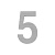 Цифра "5" самоклеящаяся SS304 (50х30) (FUARO) SSC сатинированный хром (46947) (FUARO)