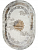 Ковер Полиэстер Calypso 8573_PQ24 Beige/L.Grey овал 1,6*2,3 (3,68 м2)