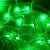 СНОУ БУМ Гирлянда эл. вьюн 20м, 120LED, ЗЕЛЁНЫЙ, 8 реж. ПВХ прозрач. 220В