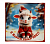 Тарелка квадратная 20см, стекло, DANIKS Символ года 2027 Овечка